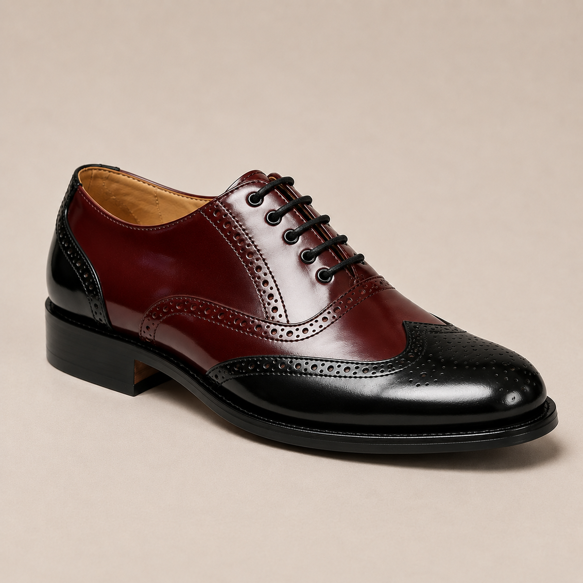 Goodyear Brogue - Black & Wine