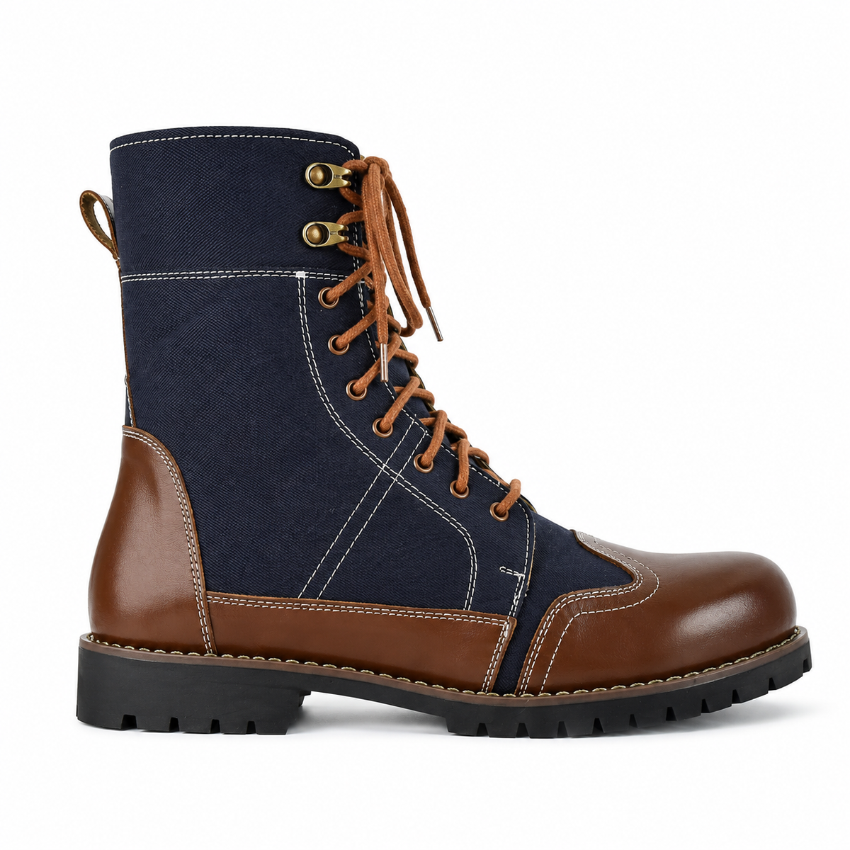 Biker Two-Tone - Blue & Tan