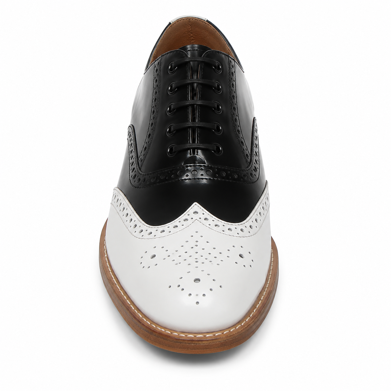 Goodyear Brogue - White & Black