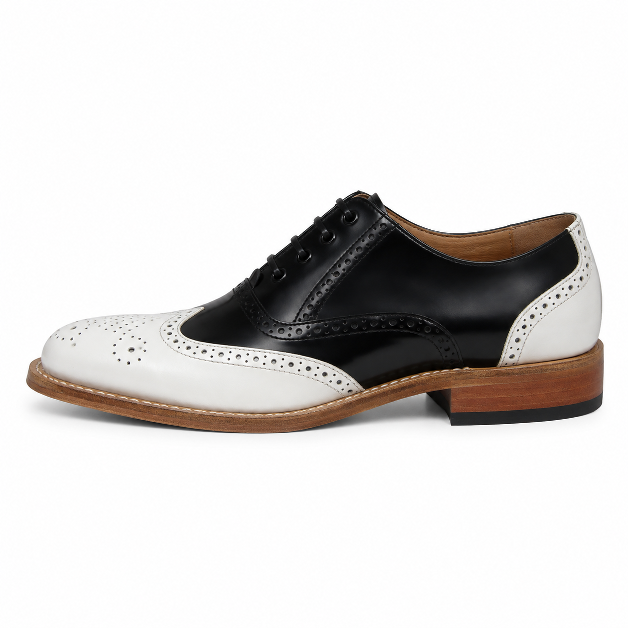 Goodyear Brogue - White & Black