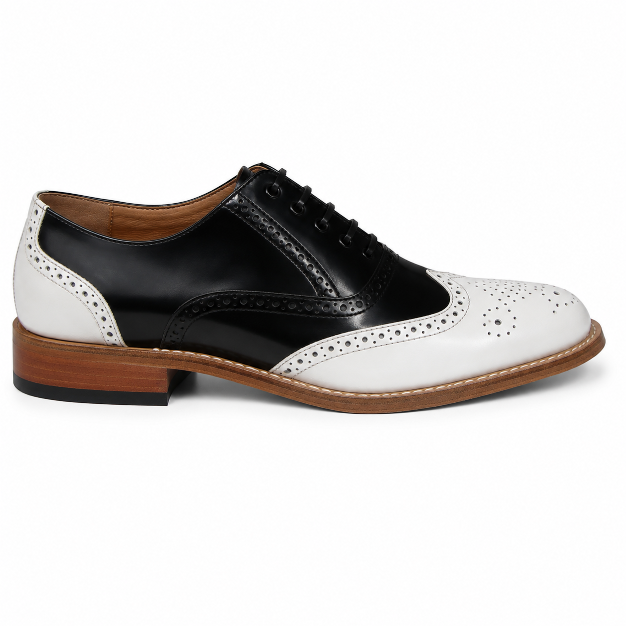 Goodyear Brogue - White & Black