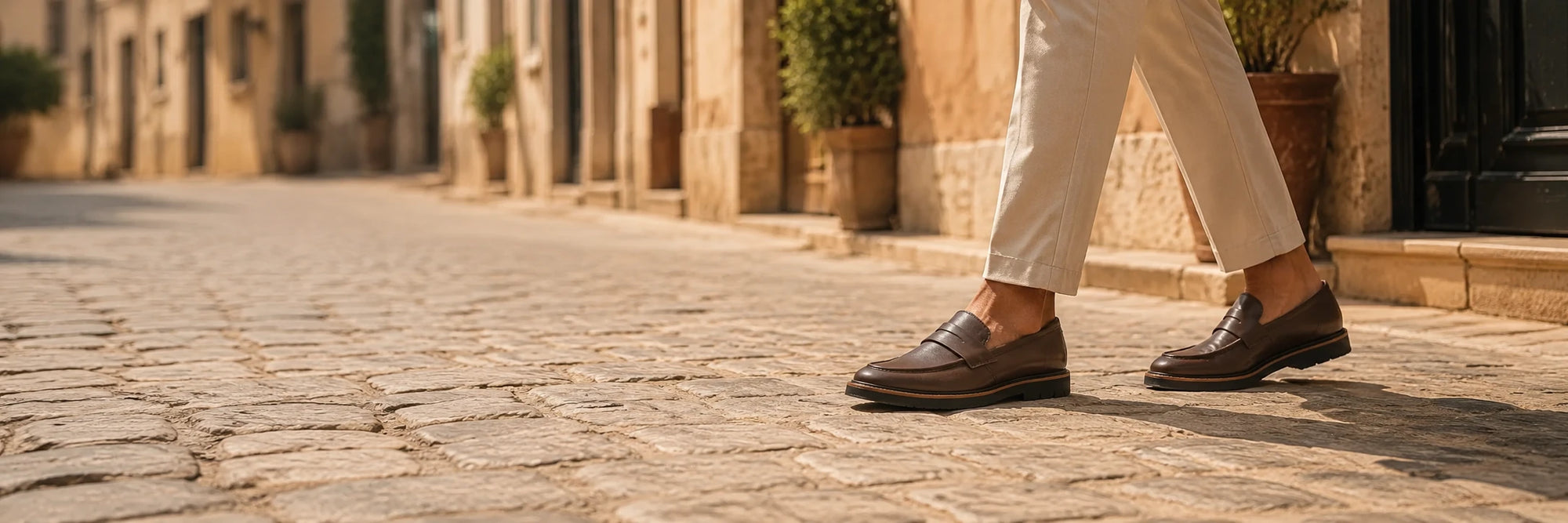 amisar brown soft leather loafer casual side view banner