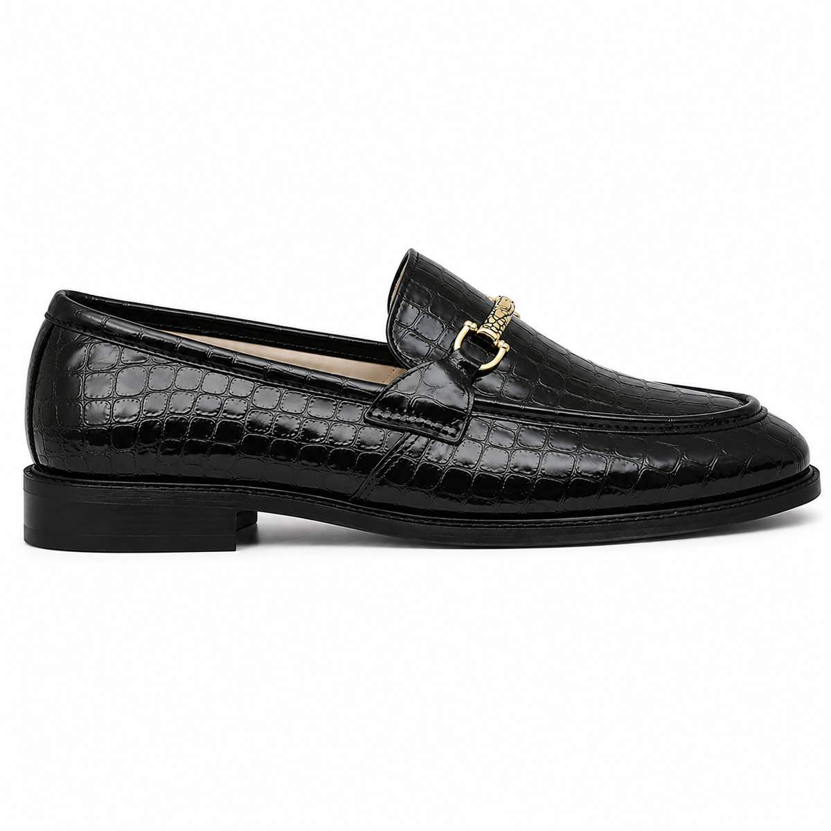 Loafer Croco Bit - Black