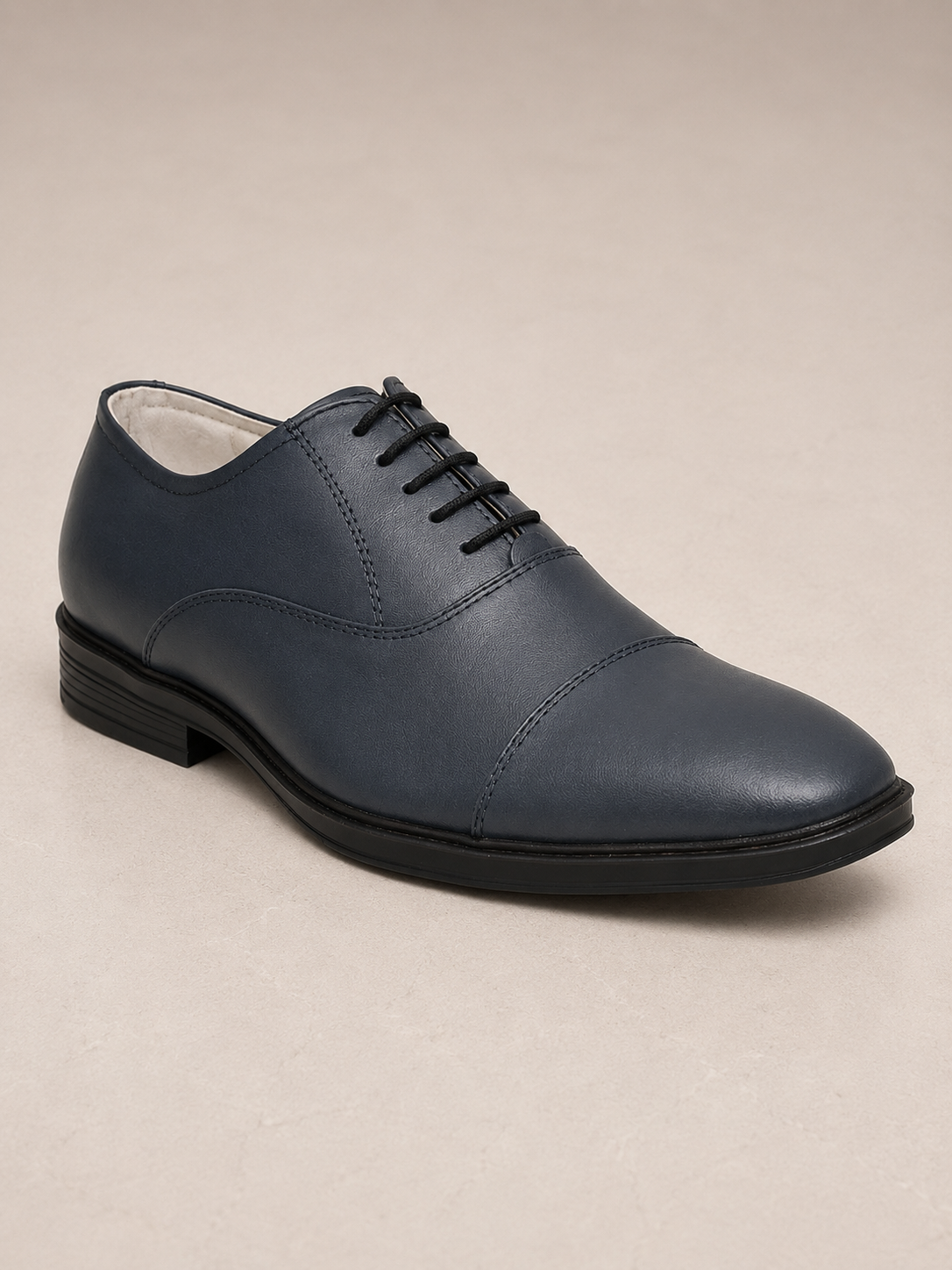 amisar Closed Oxford Lacing Full blue Leather Upper Fully Leather Lining TPR Sole Cemented side view