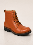amisar tan police dms boot TPR sole Lace up side view