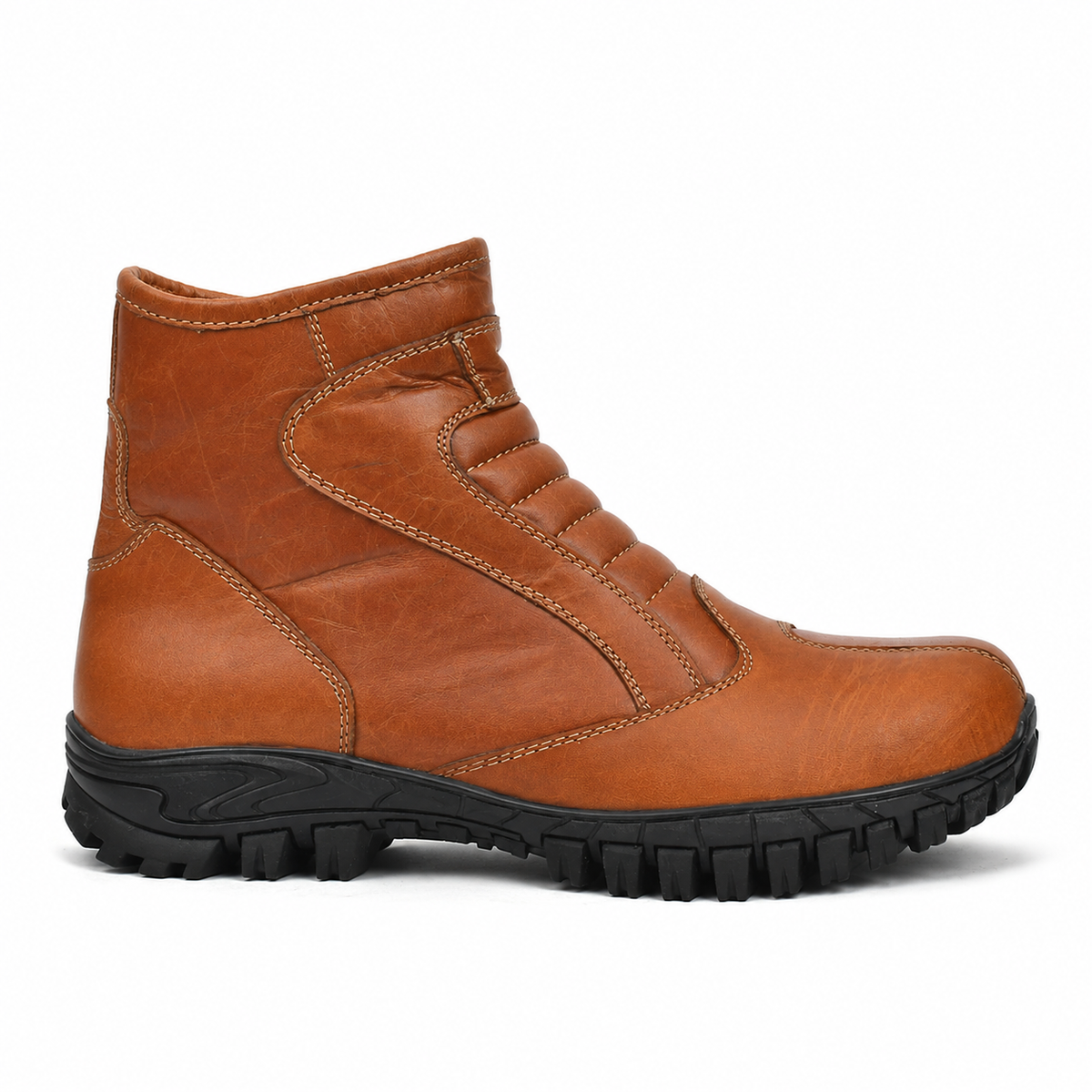 Biker Steel Toe - Tan Rugged