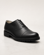 amisar safety oxford ndm black Steel Toe Cap Rubber Outsole Closure Lace-up Cemented side view