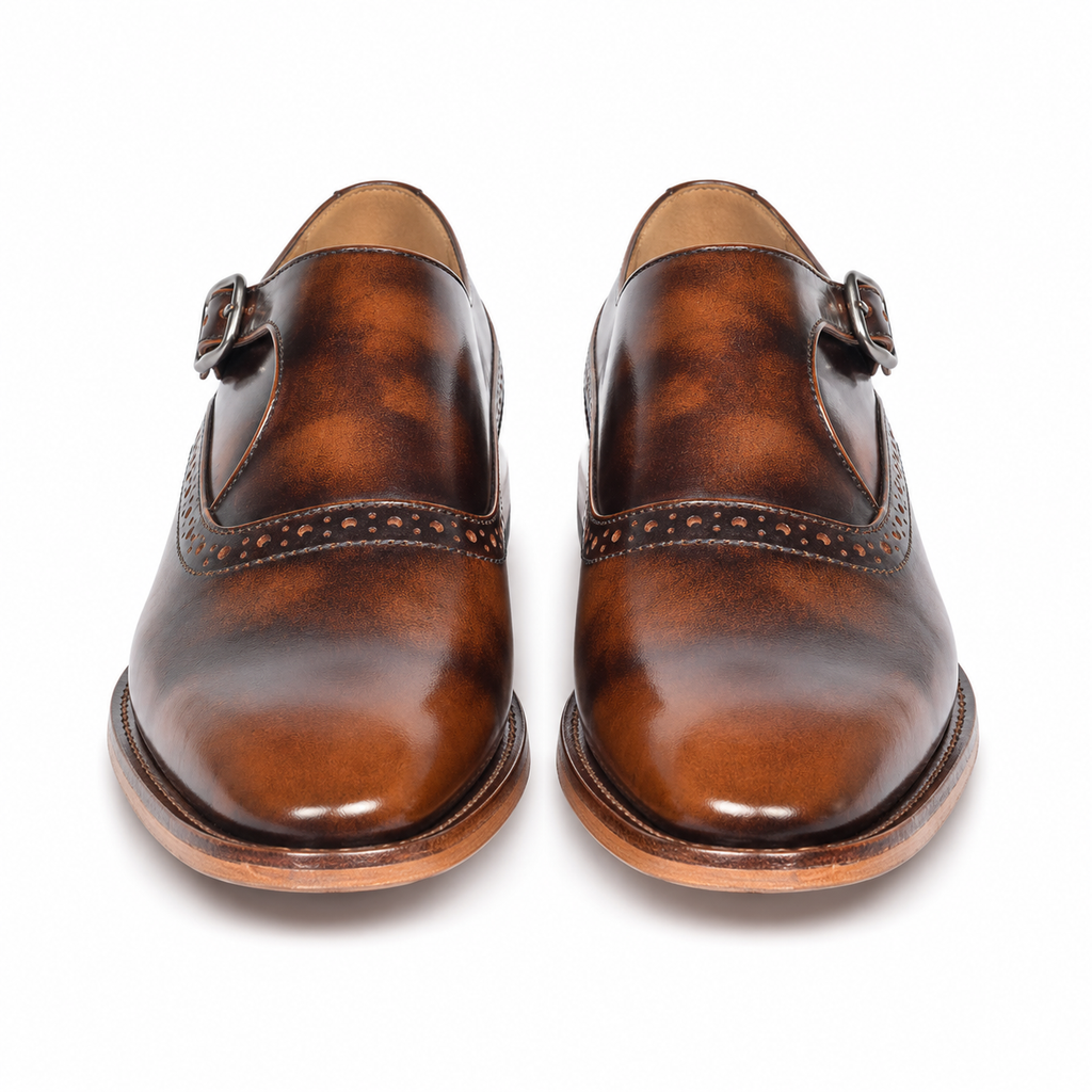 Goodyear Monk Strap - Tan Brush Off