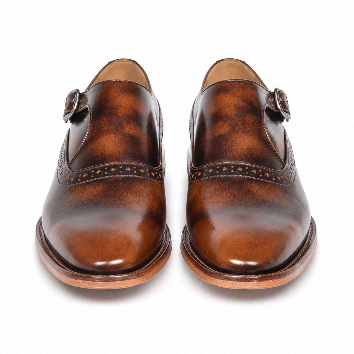 Goodyear Monk Strap - Tan Brush Off