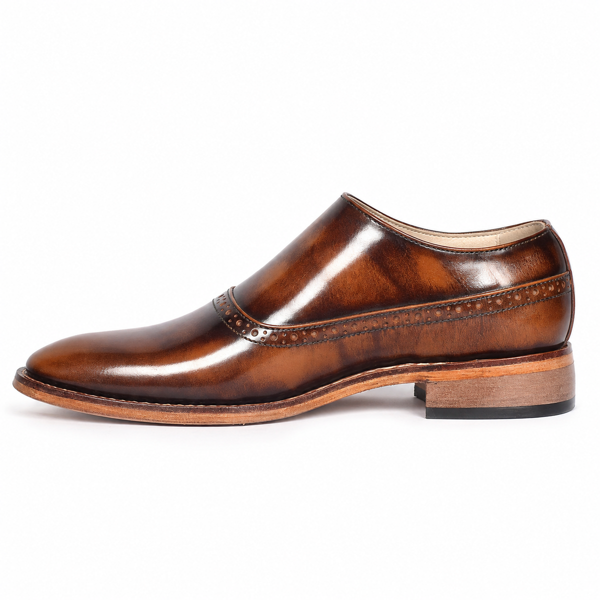 Goodyear Monk Strap - Tan Brush Off
