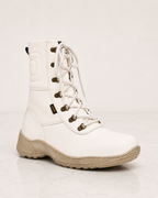 amisar white thermal boots Grain Leather Upper Brass Eyelet Lacing High Performance TPR Sole Insulation & Fur Lining side view