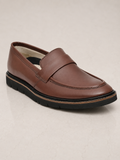 amisar wine handmade eva sole slip on soft leather handmade loafers casual side view