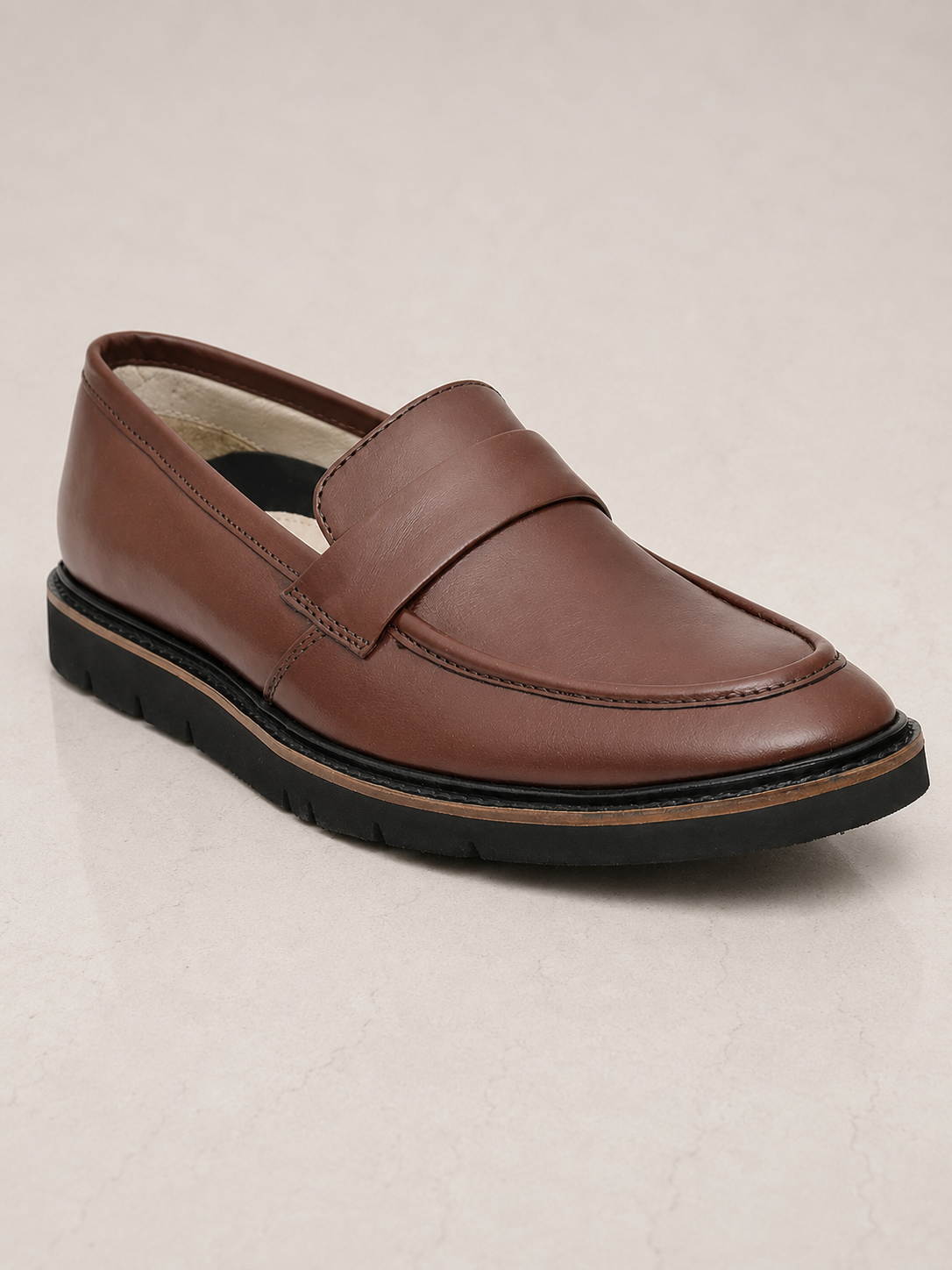 amisar wine handmade eva sole slip on soft leather handmade loafers casual side view