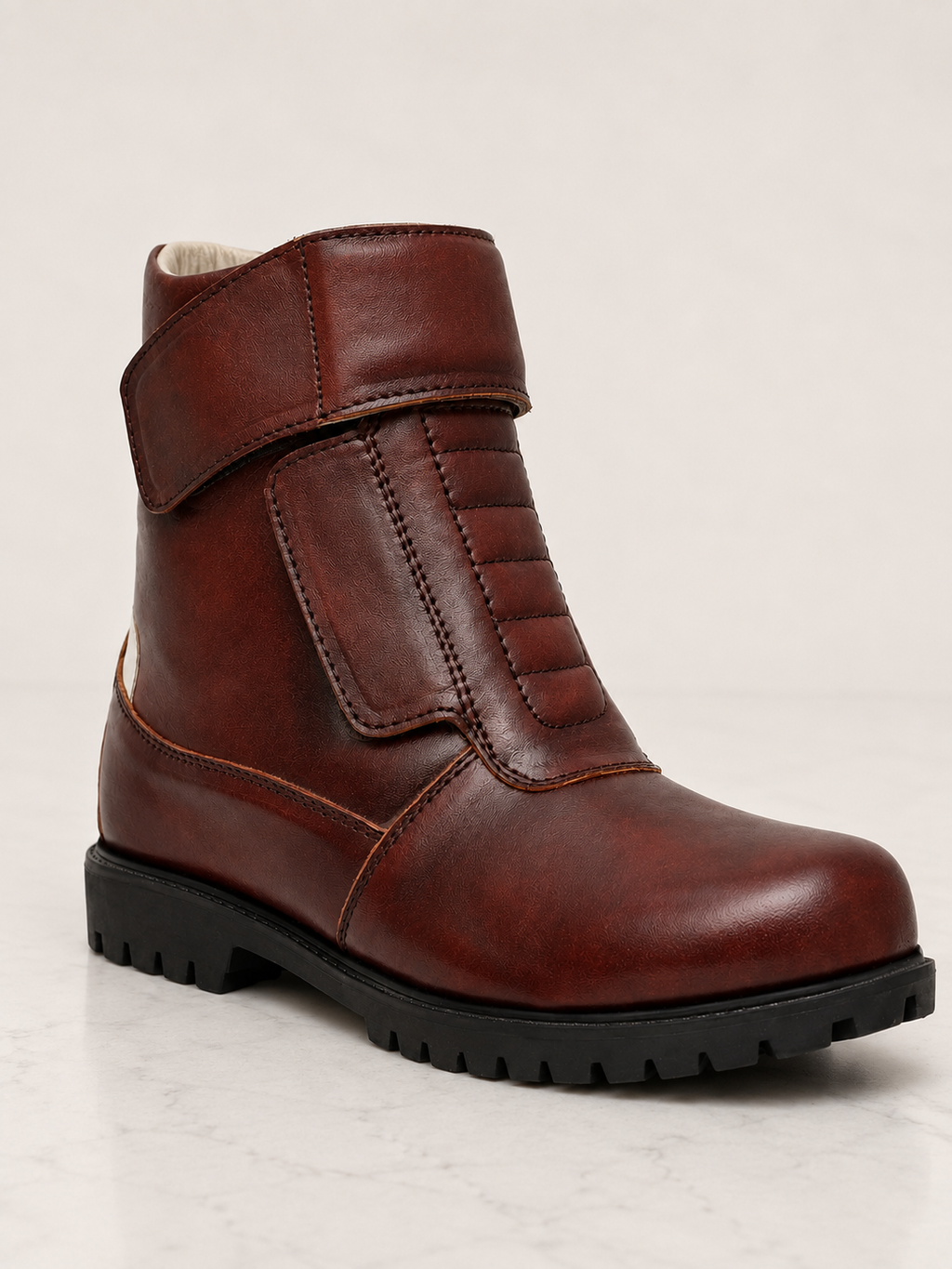 amisar wine full grain leather snow boot side view