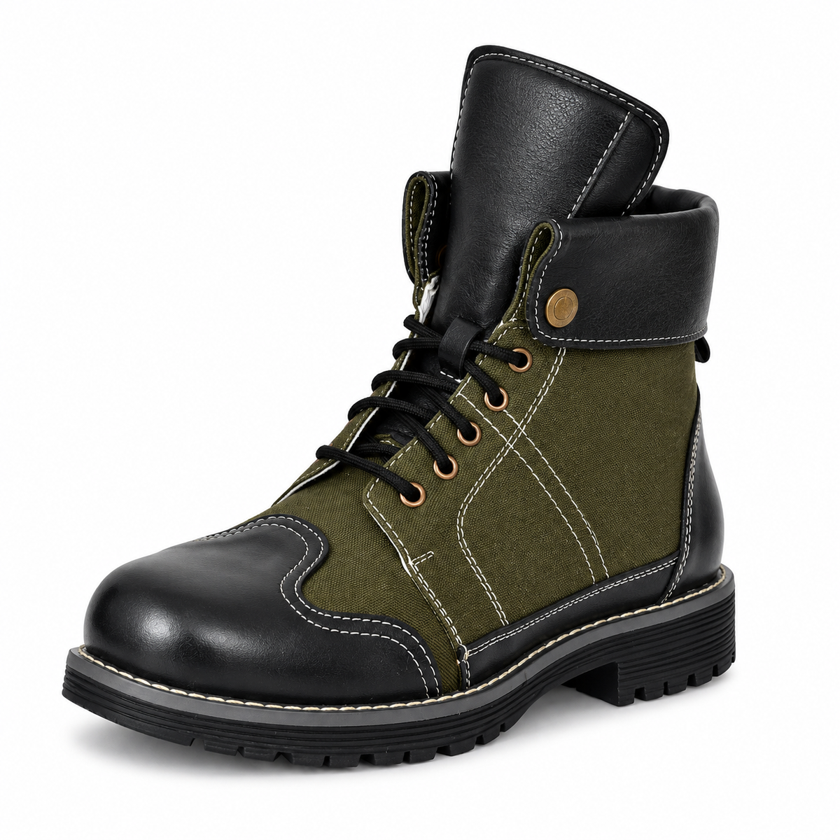 Biker Boots : 6 & 9 Inches Foldable Leather with heavy duty Rubber sole.