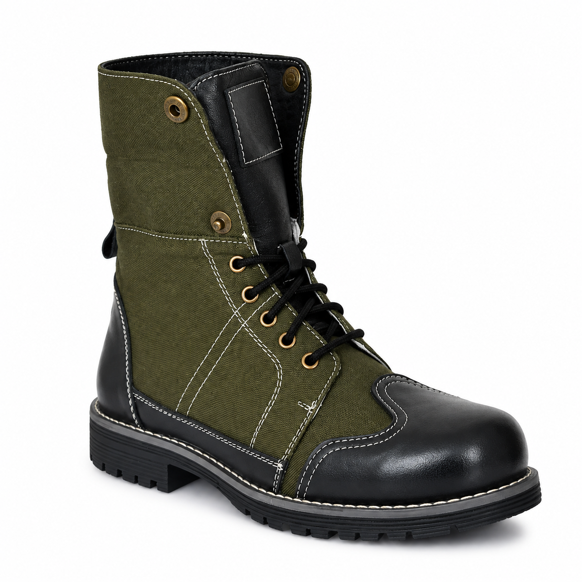 Biker Boots : 6 & 9 Inches Foldable Leather with heavy duty Rubber sole.