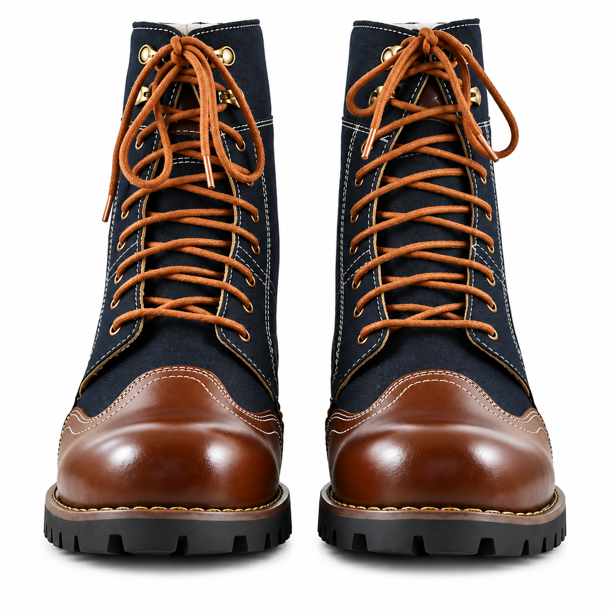 Biker Two-Tone - Blue & Tan